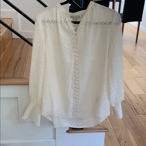 NEW Joie- porcelain color Tariana blouse
